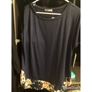 Harriet Woven Hem Knit Top XL